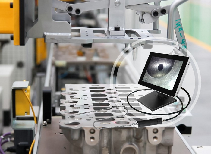 精密加工、鑄造檢測(cè)方案丨深圳微視F系列臺(tái)式工業(yè)內(nèi)窺鏡助力鑄件內(nèi)部檢測(cè)